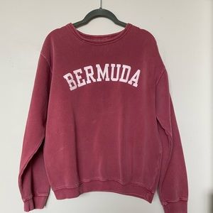 Dark Pink Bermuda Crewneck